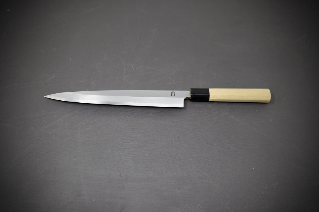 Sakai Kikumori Kikuzuki Kasumi Yanagiba Left Handed 240mm